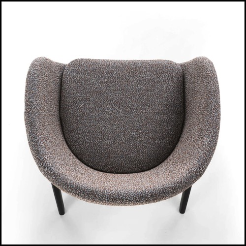 Chaise 163 - Oprah Ash Dark - Moderne - Pacific Compagnie.