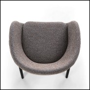 Chaise 163 - Oprah Ash Dark - Luxury ash wood chair with dark staining - Pacific Compagnie.