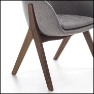 Chaise 163 - Oprah Walnut - ergonomic seating solution - Pacific Compagnie.