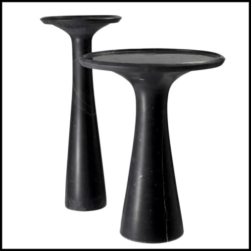 Pompano low black side table - Eichholtz