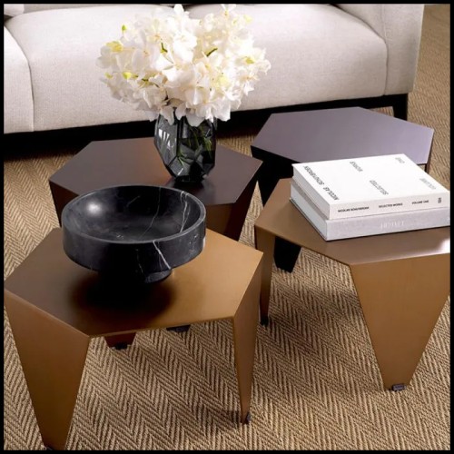 Metro Chic black side table - Eichholtz