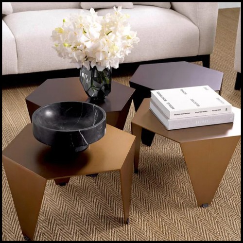 Metro Chic gold side table - Eichholtz