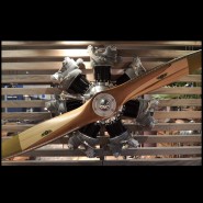 Moteur & Hélice 22 - Stellar Continental - Mural - Pacific Compagnie.