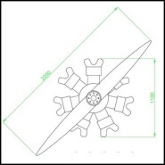 Moteur & Hélice 22 - Stellar Continental - Aviation - Pacific Compagnie.