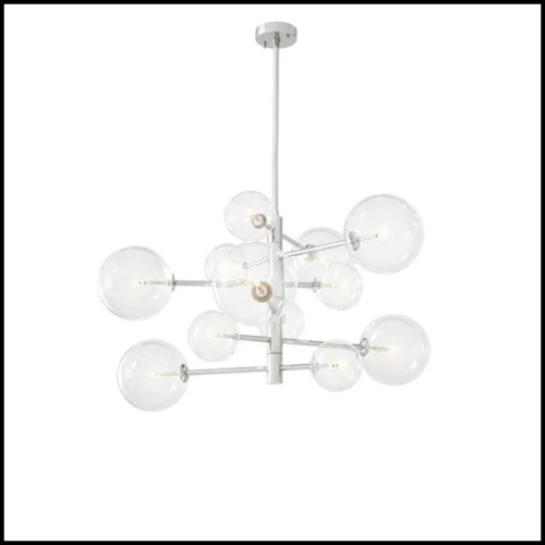Lustre 24 - Argento S - Argent brossé - Pacific Compagnie.