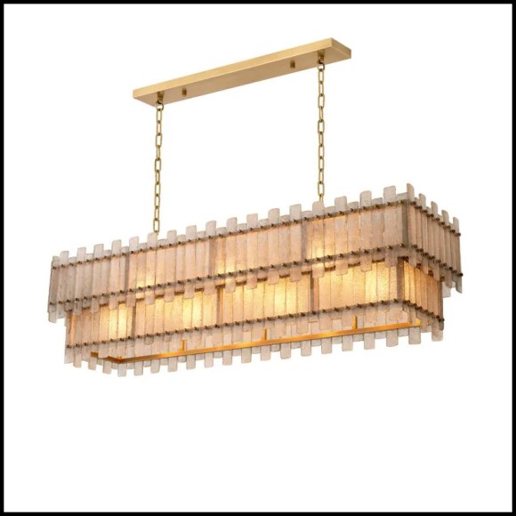 Lustre 24 - Caprera rectangulaire - Luminosité intense - Pacific Compagnie.