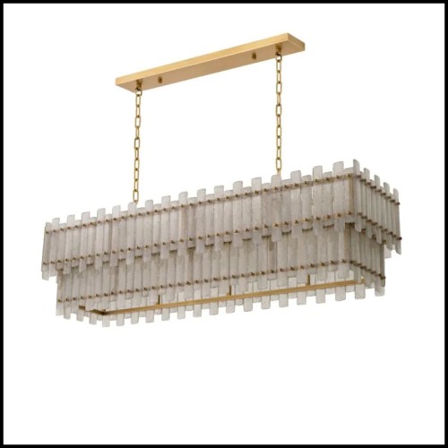 Lustre 24 - Caprera rectangulaire - Design minimaliste - Pacific Compagnie.