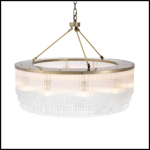 Lustre 24 - Hector L - Laiton poli - Pacific Compagnie.