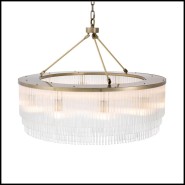 Lustre 24 - Hector L - Laiton poli - Pacific Compagnie.