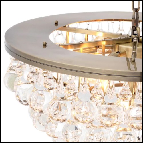 Lustre 24 - Bolzano - Verre transparent - Pacific Compagnie.