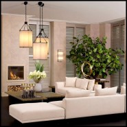 Suspension 24 - Victoire L – elegant alabaster shade, indoor lighting – Pacific Compagnie.