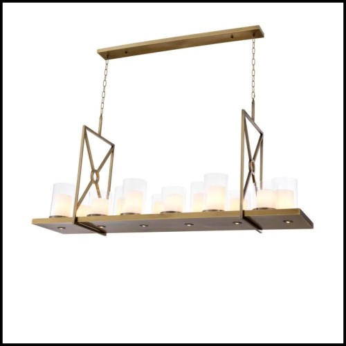 Lustre 24 - Summit - Cuivre brossé - Pacific Compagnie.