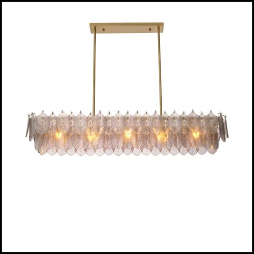 Lustre 24 - Verbier rectangular - Bois massif - Pacific Compagnie.