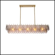 Lustre 24 - Verbier rectangular - Bois massif - Pacific Compagnie.