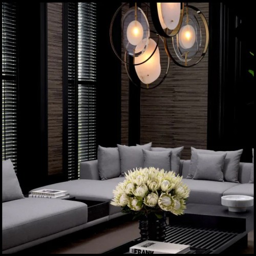 Lustre 24 - Trissoni - Lignes pures - Pacific Compagnie.