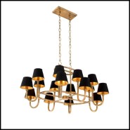 Lustre 24 - Sparrows - Unique sparrows chandelier, luxury lighting, vintage brass - Pacific Compagnie.