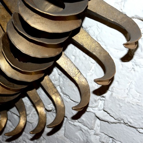 Miroir 38 - Pieuvre - Artistic 38 cm mirror highlighted by an eye‑catching octopus graphic, enhances coastal interior styles - P