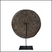 Bouclier africain PC - Oromo - Motifs géométriques - Pacific Compagnie.