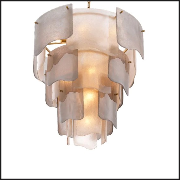 Asinara L Smoked Glass chandelier - Eichholtz