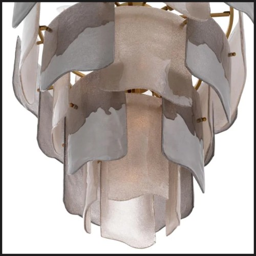 Asinara L Smoked Glass chandelier - Eichholtz