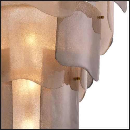 Asinara L Smoked Glass chandelier - Eichholtz
