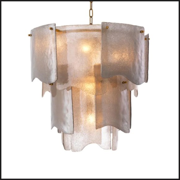 Asinara S Smoked Glass Chandelier - Eichholtz