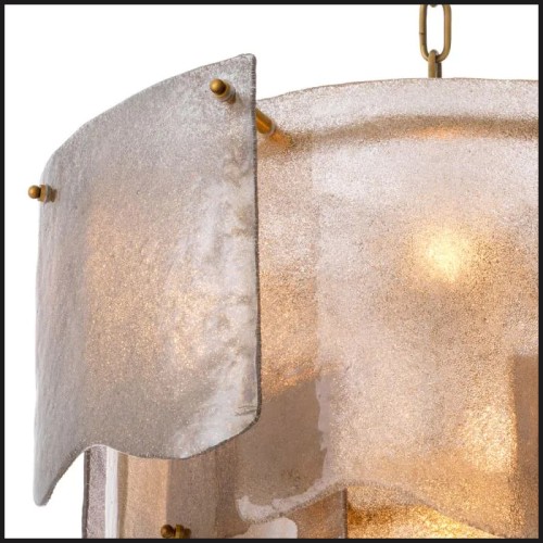 Asinara S Smoked Glass Chandelier - Eichholtz
