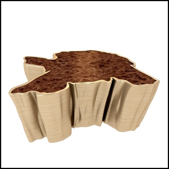 Table basse 155 - Walnut Top - Modern living room coffee table with walnut finish - Pacific Compagnie.