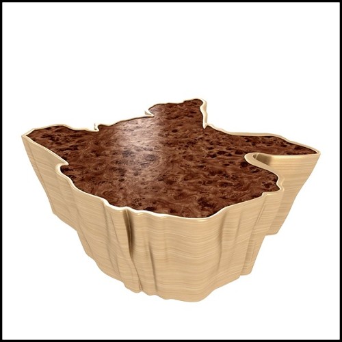 Table basse 155 - Walnut Top - Élégance naturelle - Pacific Compagnie.