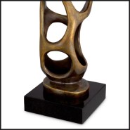 Lampe 24 - Kearny - Eichholtz brand table lamp with vintage brass finish - Pacific Compagnie.