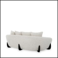 Canapé 24 - Siderno - Sleek Eichholtz sofa with black wooden legs for living room - Pacific Compagnie.