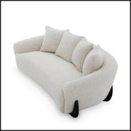 Canapé 24 - Siderno - Black leg sofa for indoor spaces, designed by Eichholtz - Pacific Compagnie.
