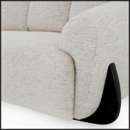 Canapé 24 - Siderno - Indoor sofa with black wooden legs, Eichholtz brand, modern design - Pacific Compagnie.