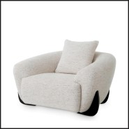 Fauteil 24 - Siderno - Modern black leg armchair - Pacific Compagnie.