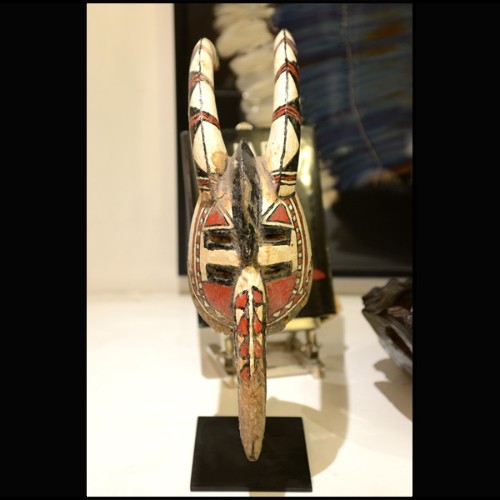 Masque africain PC - Mossi - Antilope stylisée - Pacific Compagnie.