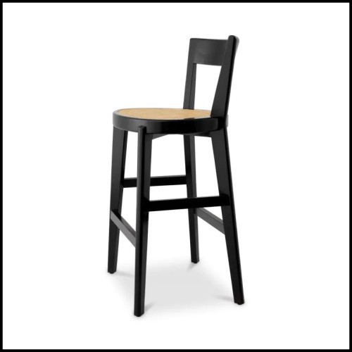Tabouret de Bar 24 - Alvear – stylish black bar stool, 106 cm high, sturdy – Pacific Compagnie.