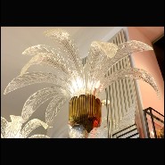 Lampadaire PC - Palmier Murano - Fabrication italienne - Pacific Compagnie.