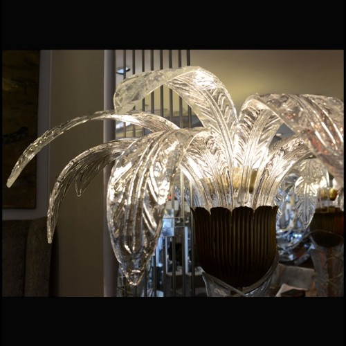 Lampadaire PC - Palmier Murano - Style Art Déco - Pacific Compagnie.