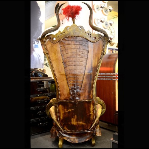 Fauteuil 120 - Xango Alligator - Alligator véritable - Pacific Compagnie.