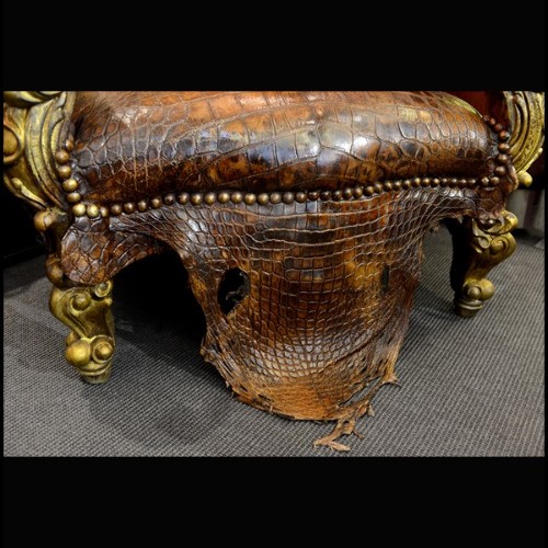 Fauteuil 120 - Xango Alligator - Mobilier de luxe - Pacific Compagnie.