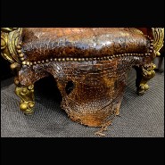 Fauteuil 120 - Xango Alligator - Mobilier de luxe - Pacific Compagnie.