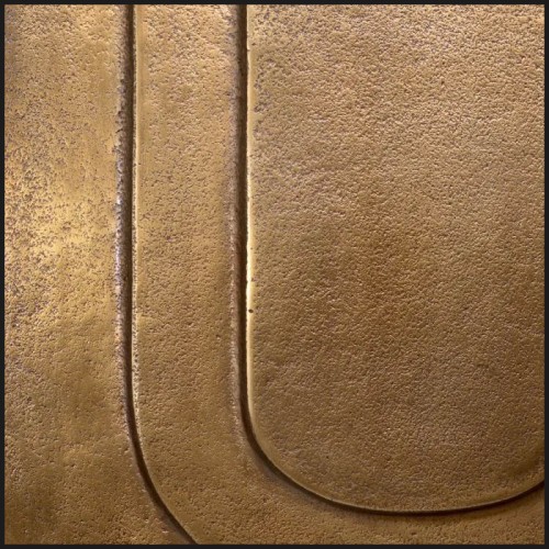 Table d'Appoint 24 - Gubbio - Laiton brossé - Pacific Compagnie.