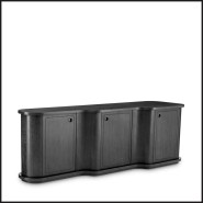 Commode  24 - Caprioli - Luxury charcoal grey oak veneer dresser by Eichholtz - Pacific Compagnie.