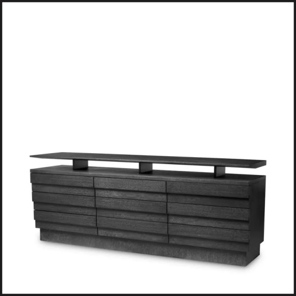 Commode 24 - Quintino | Dresser Quintino - Elegant grey oak veneer dresser - Pacific Compagnie.