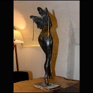 Sculpture woman 19-Femme à tête de coq