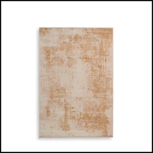Tapis 24 - Noli 200 x 300 cm - Elegant sand‑orange floor covering, indoor use - Pacific Compagnie.