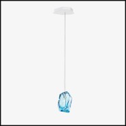 Suspension 230 - Single Pendant Blue - Verre Bleu - Pacific Compagnie.