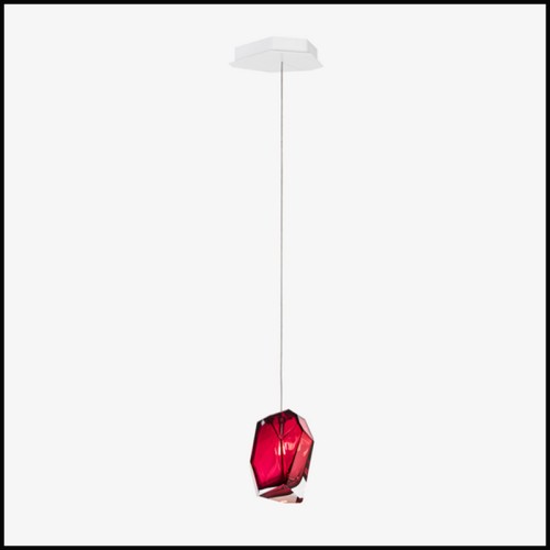Suspension 230 - Single Pendant Red - Luminaire Rouge - Pacific Compagnie.