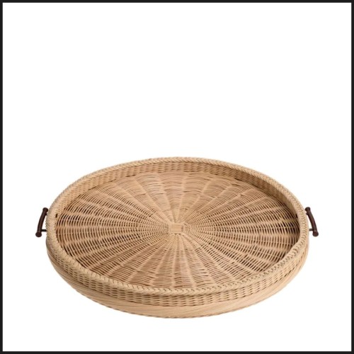 Plateau 24 - Vimini L - elegant wooden platter, generous size, perfect for family meals - Pacific Compagnie.