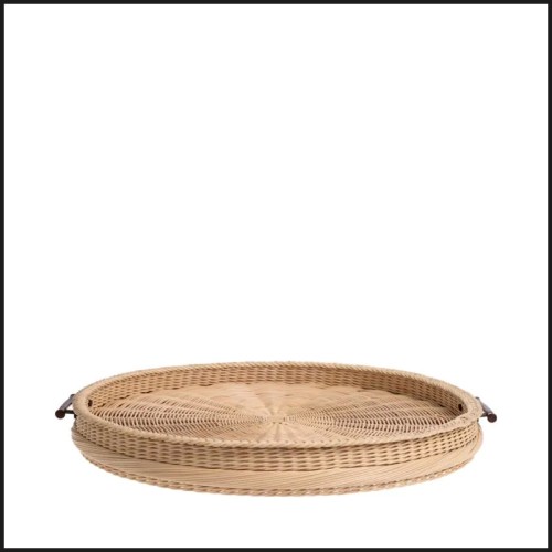 Plateau 24 - Vimini L - large rectangular tray, natural wood grain, versatile serving surface - Pacific Compagnie.